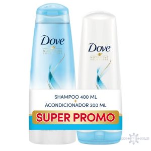 Pack acondicionador 200ml y shampoo 400ml Dove